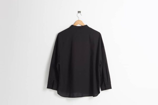 MUJI Style Shirt Women Selection (Black) - Image 3